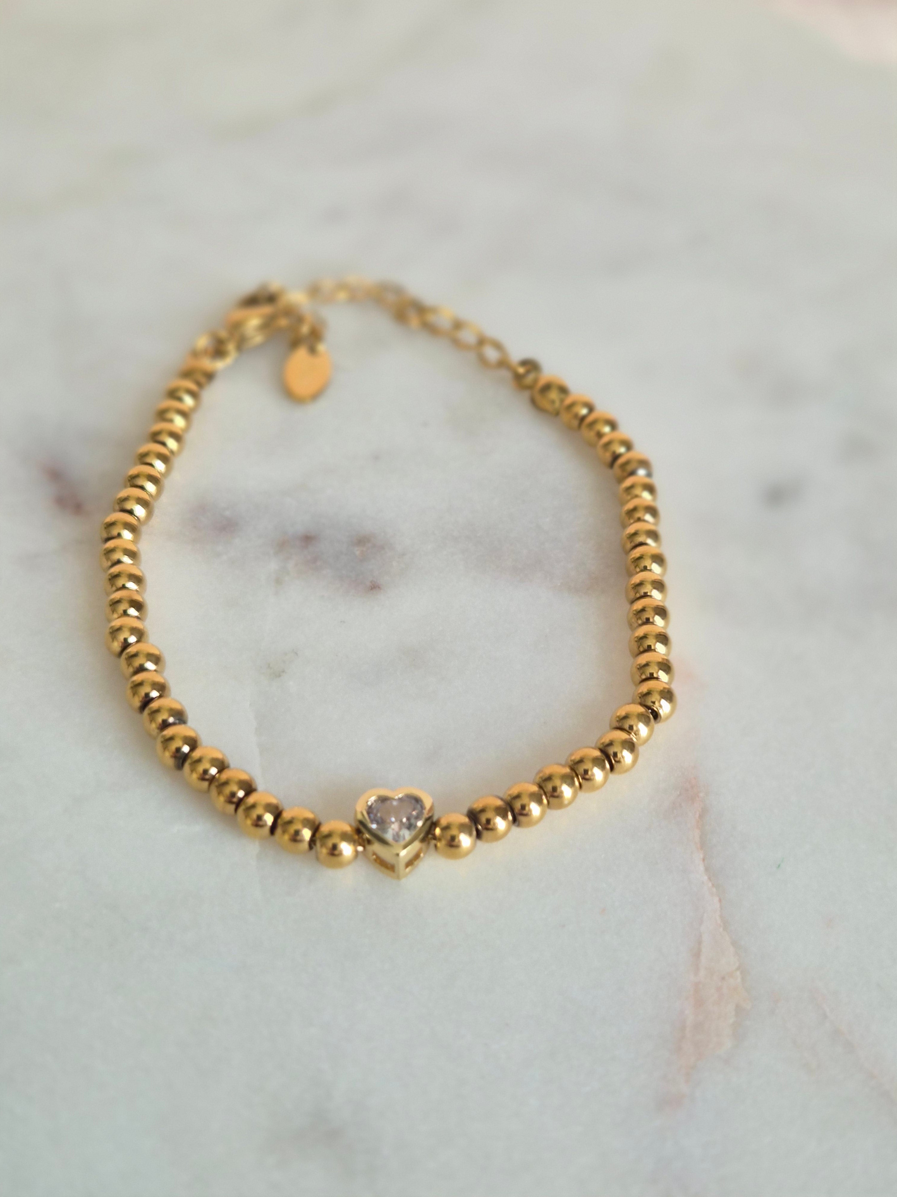 Heart Gold Venora Bracelet