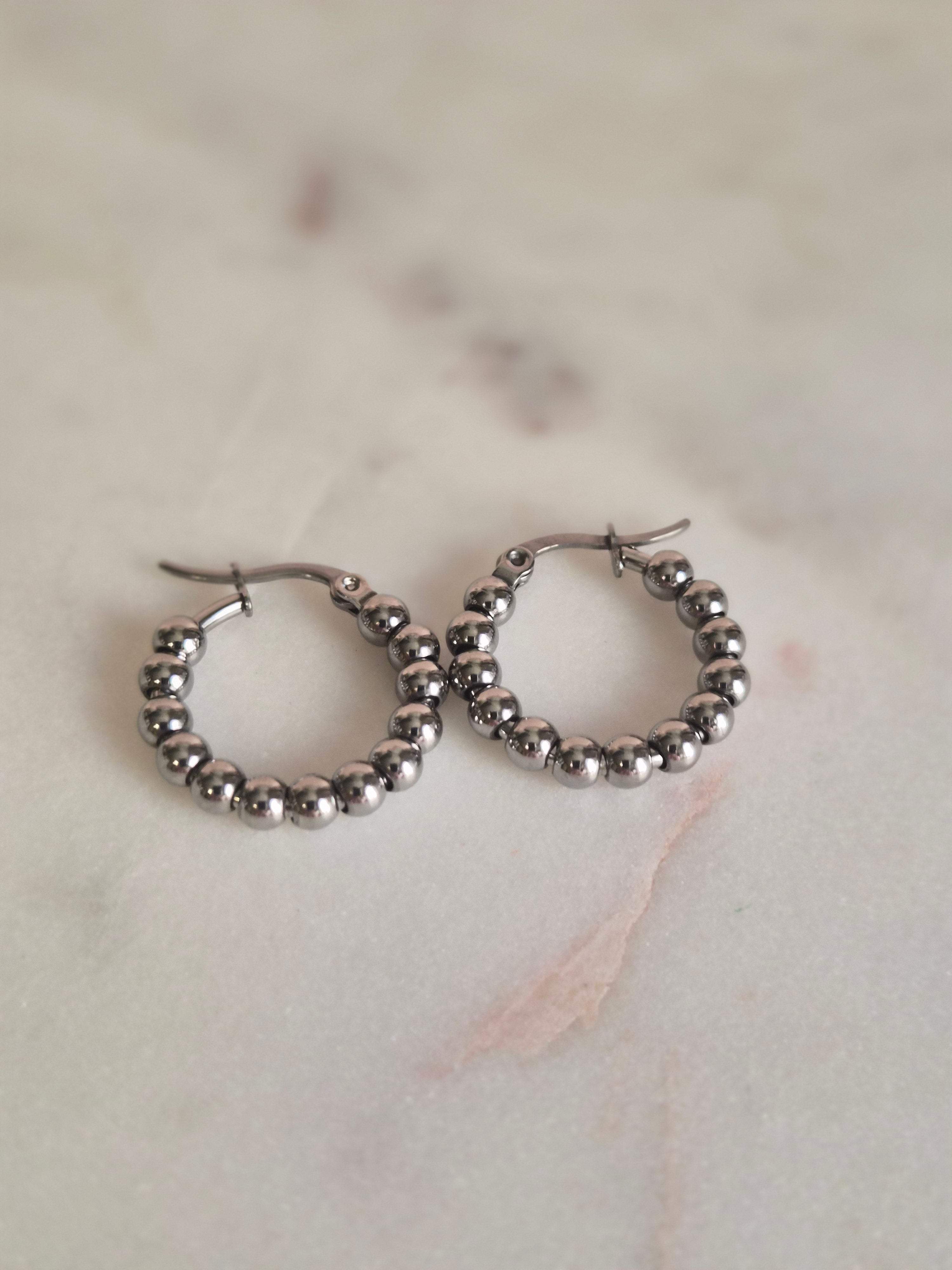 Silver Hoops