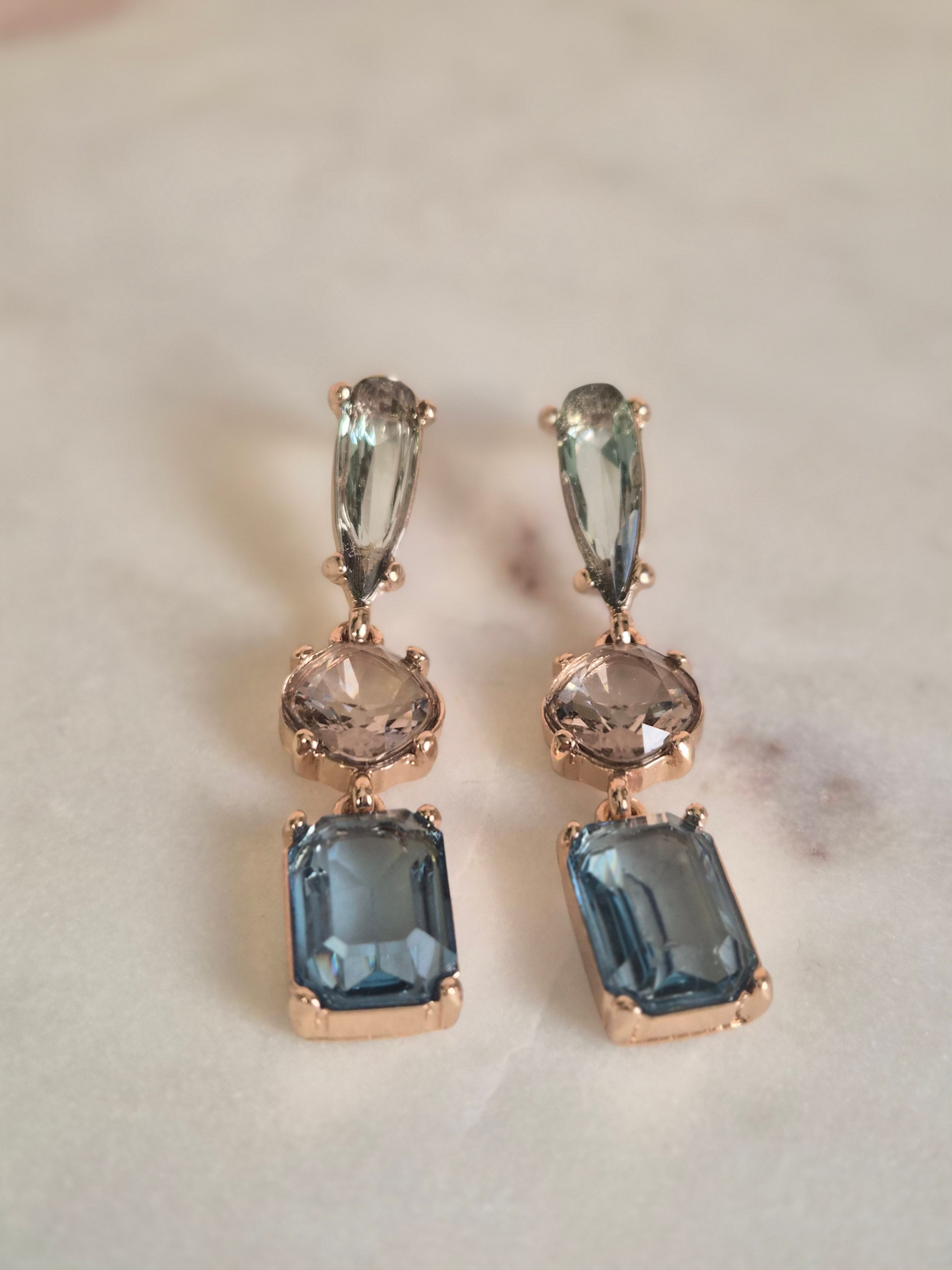 Blue and Green earings