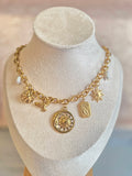 Sun and Moon Gold Necklace