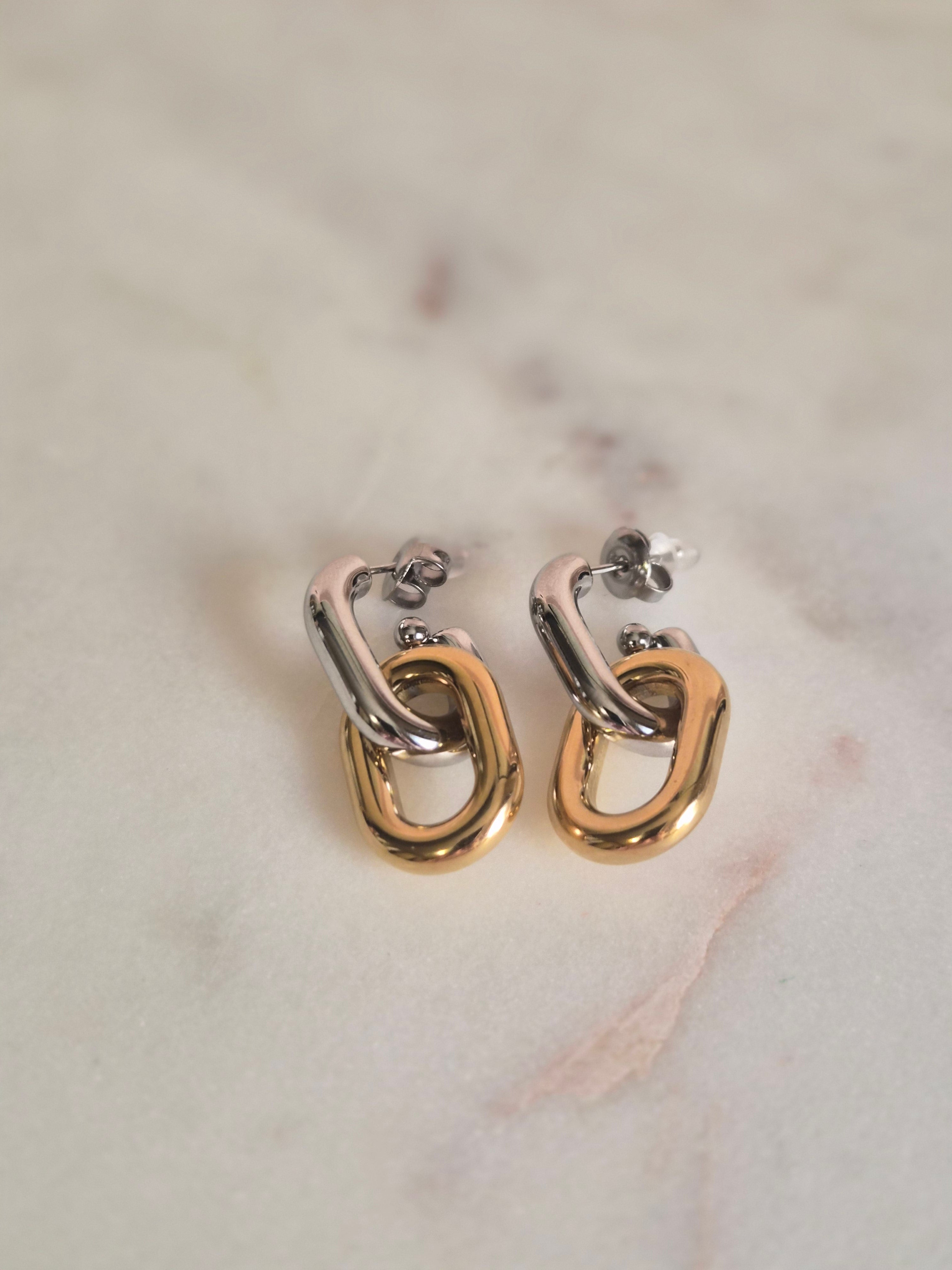 Mix Metal Earings