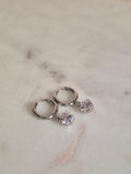 Silver Diamond earrings