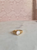 Gold White Ring