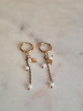 White StarS earings