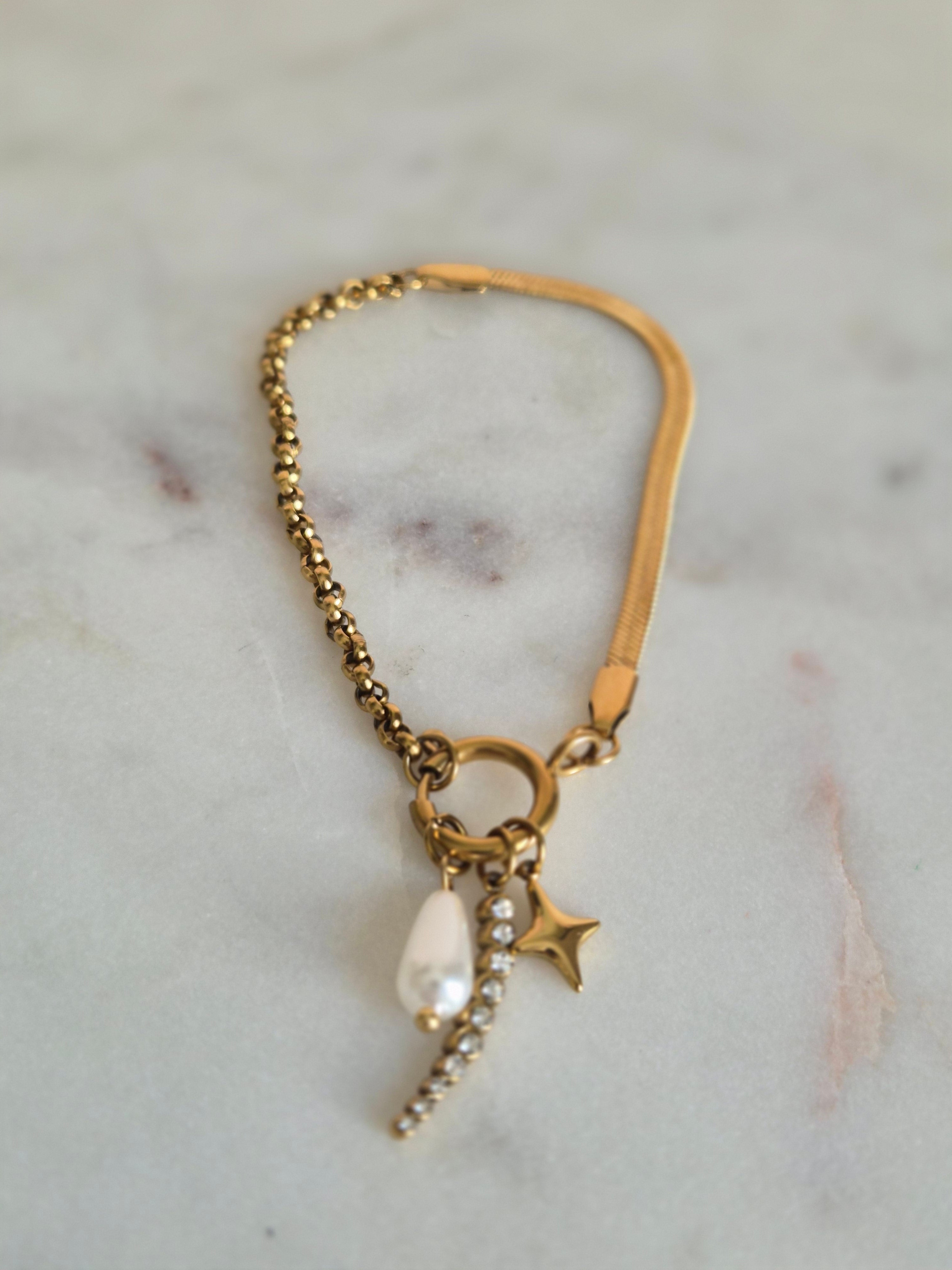 Gold Horn Bracelet