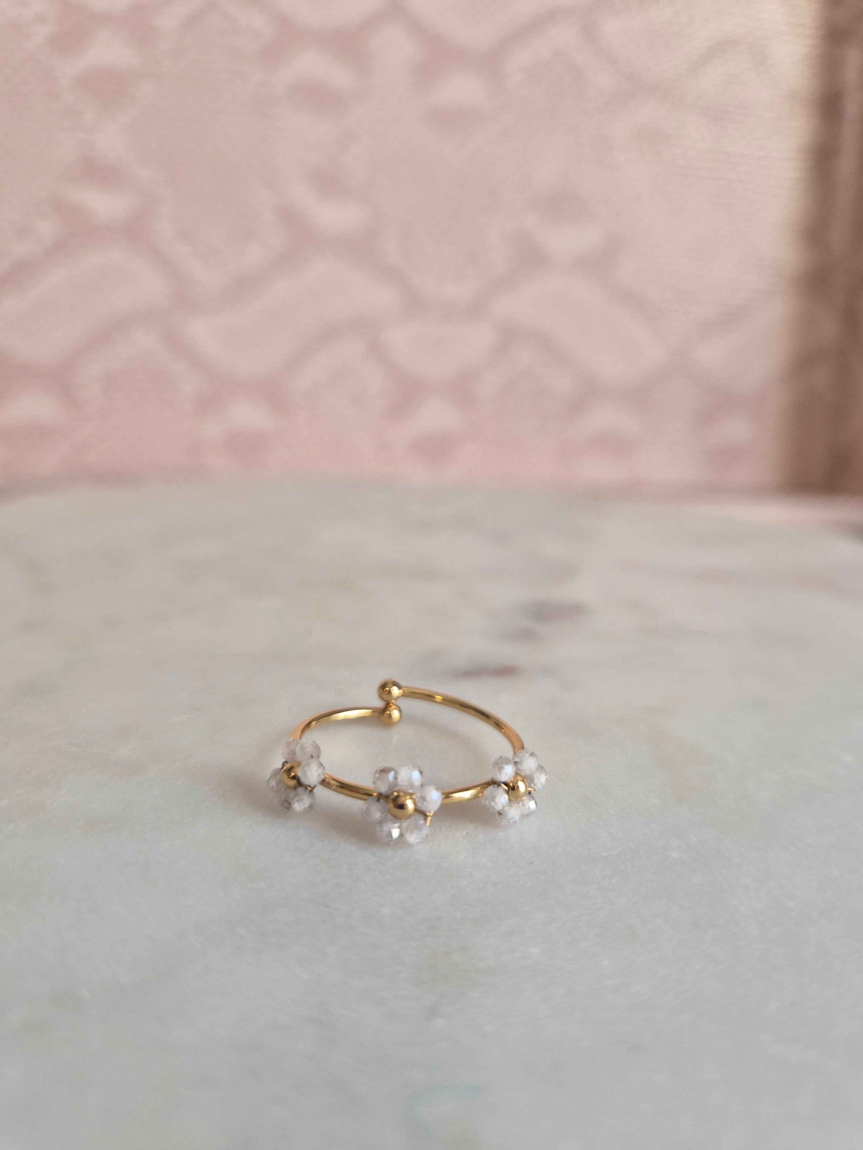 Flowers Gold Ring