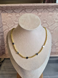 Heart silver and Gold Necklace
