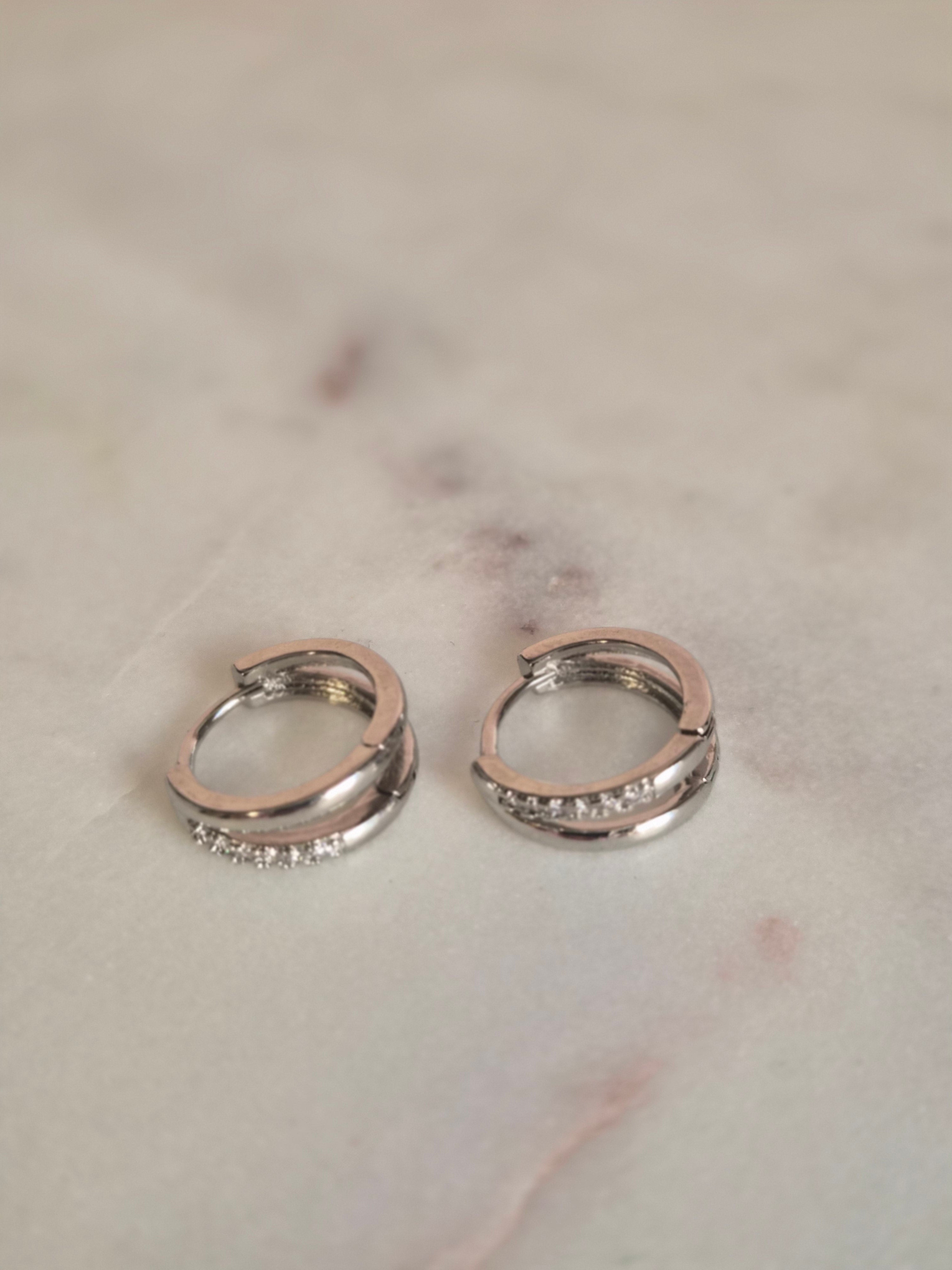 Silver Little  Hoops